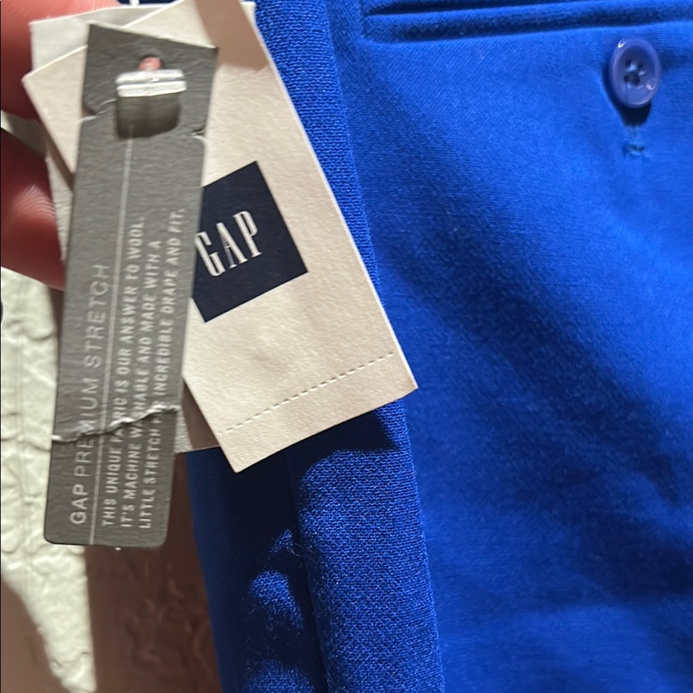 GAP Blue Slim Fit Trousers - Picture 3 of 9